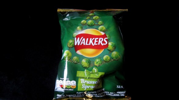 brussels sprout-flavored crisps